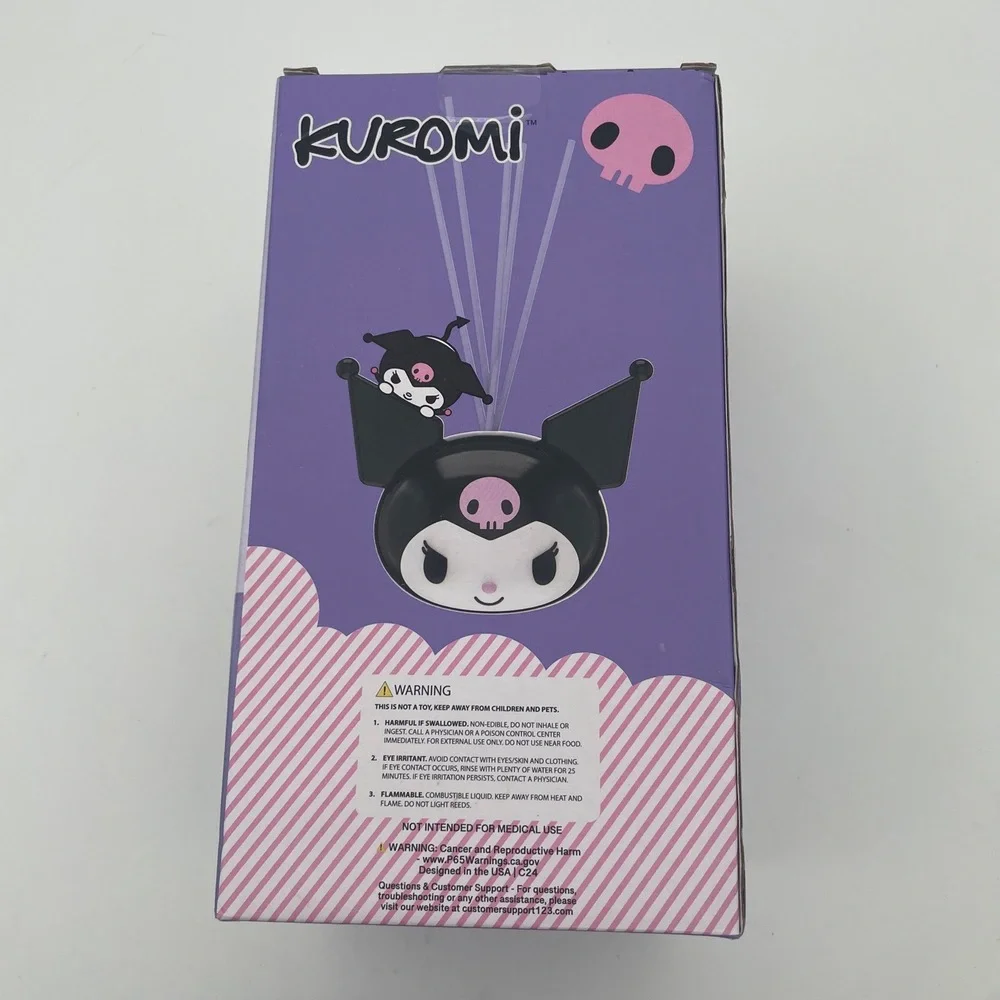 NWT Kuromi Black/Purple Kuromi Design Ceramic Hello Kitty Reed Diffuser mint‎